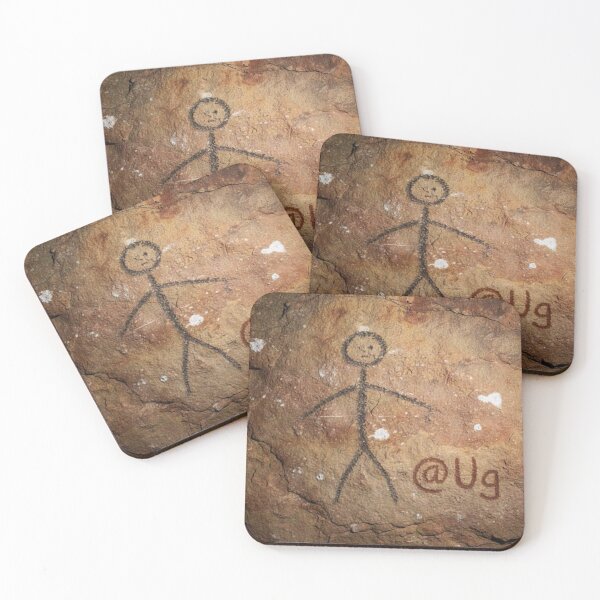Item preview, @Ug Prehistoric Cave Drawings 'Ug' designed and sold by NickWhittleArt.