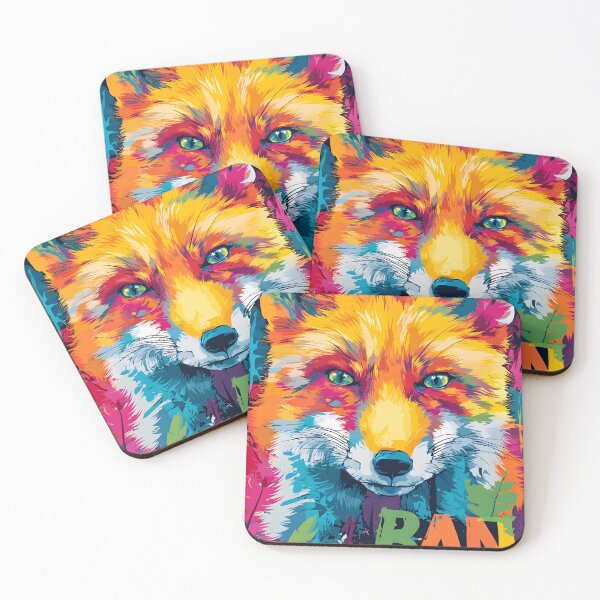 Item preview, Stop Animal Cruelty- Stand Against Cruelty with a Colorful Fox and Bold Ban Hunting Message designed and sold by OlfactoART Studio.