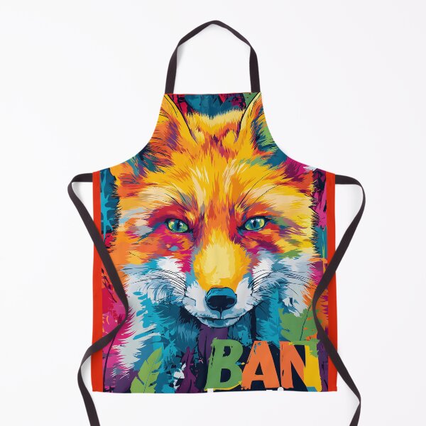 Item preview, Stop Animal Cruelty- Stand Against Cruelty with a Colorful Fox and Bold Ban Hunting Message designed and sold by OlfactoART Studio.