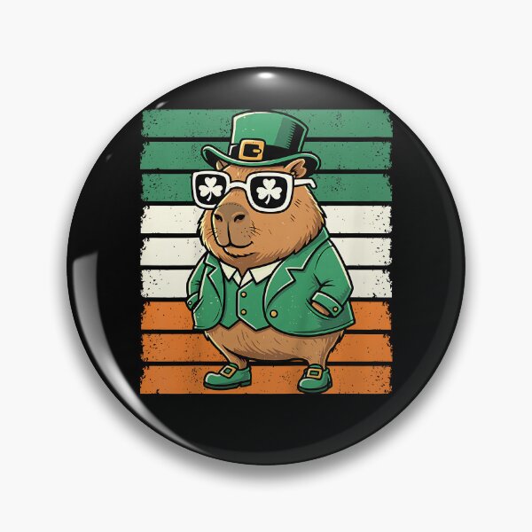 Item preview, Retro Capybara St Patty's Shamrock Funny St Patrick's Day designed and sold by Boutkimaewab.