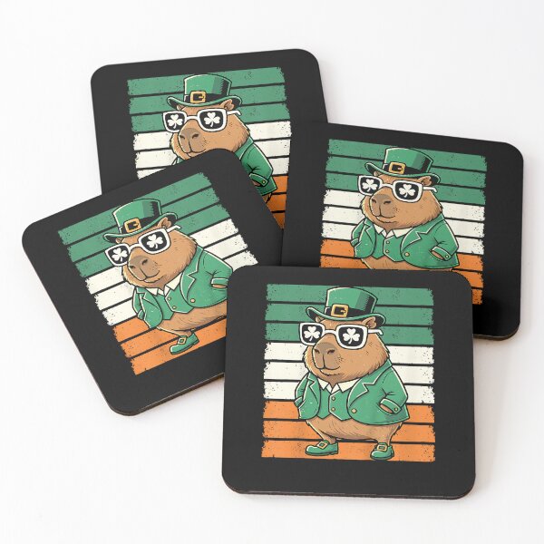Item preview, Retro Capybara St Patty's Shamrock Funny St Patrick's Day designed and sold by Boutkimaewab.
