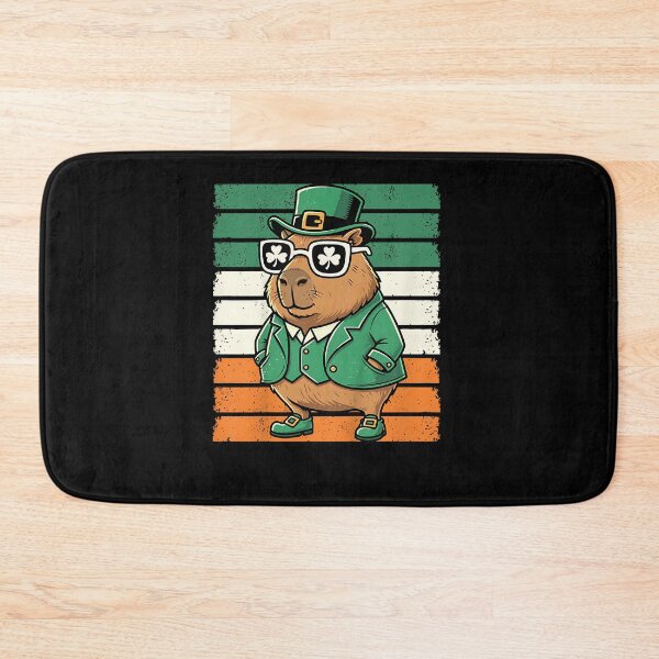 Item preview, Retro Capybara St Patty's Shamrock Funny St Patrick's Day designed and sold by Boutkimaewab.