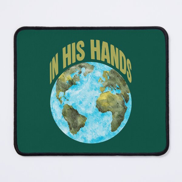 Item preview, In His Hands Christian Earth Watercolor – Faith Based Globe Design designed and sold by rebeckym.