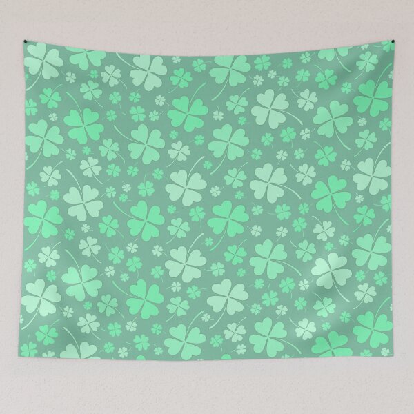 Item preview, Cute Cartoon Muted Shamrock Pattern designed and sold by BeJolley.