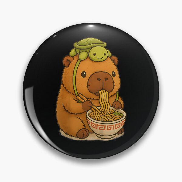 Item preview, Capybara Anime Ramen Turtle Funny Graphic Kawaii designed and sold by Boutkimaewab.