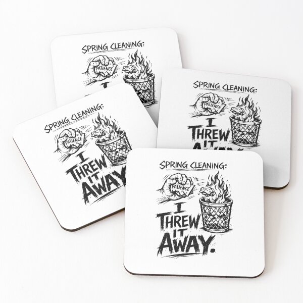 Item preview, Spring Cleaning I Threw My Patience Away Funny designed and sold by GrafTeesLab.