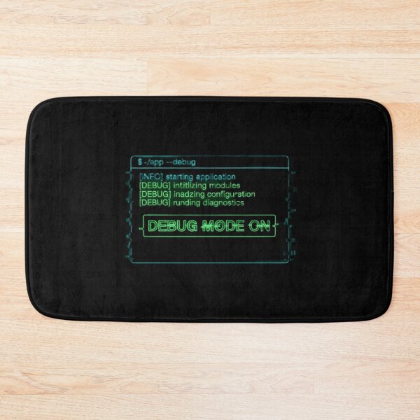 Item preview, Debug Mode On – Programmer Terminal Neon Design designed and sold by trend-forge.