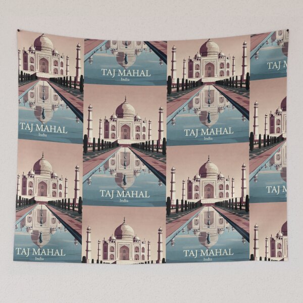 Item preview, Taj Mahal India Vintage Travel Wall Art designed and sold by Atlas Poster Co..