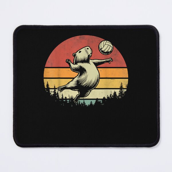 Item preview, Funny Capybara Sports Rodent Capybara Playing Volleyball designed and sold by Boutkimaewab.