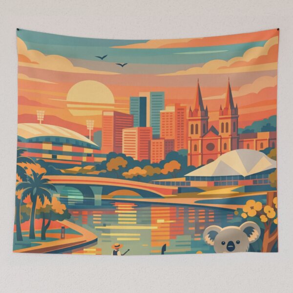 Item preview, Adelaide Travel Illustration designed and sold by MatthewHeights.