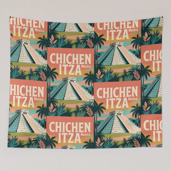 Item preview, Chichen Itza Mexico Vintage Travel Wall Art designed and sold by Atlas Poster Co..