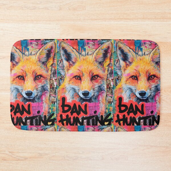 Item preview, Animal Rights Art- Defend Animal Rights with a Vibrant Fox in Bold Street Art Style and Ban Hunting  designed and sold by OlfactoART Studio.