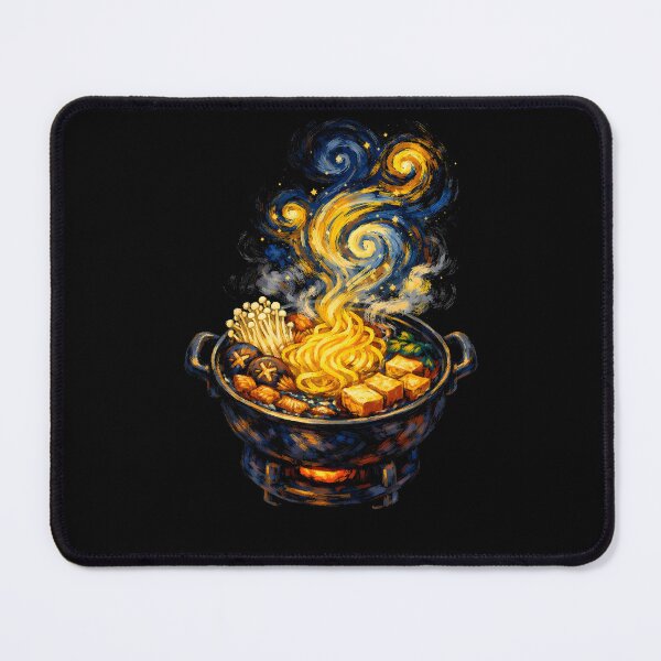 Item preview, Starry Night Sukiyaki - Van Gogh Style Ramen Bowl designed and sold by WavesStation.
