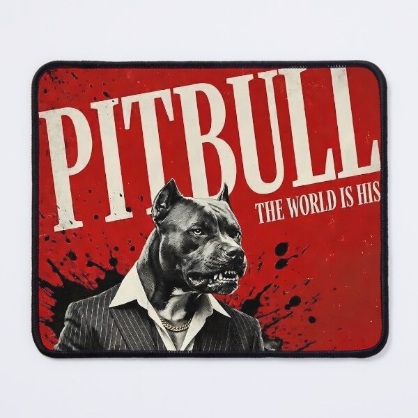 Item preview, Pitbull Crime Boss Poster – Scarface Inspired Gangster Dog Art | Vintage Mafia Movie Style designed and sold by Yassine Ardi.