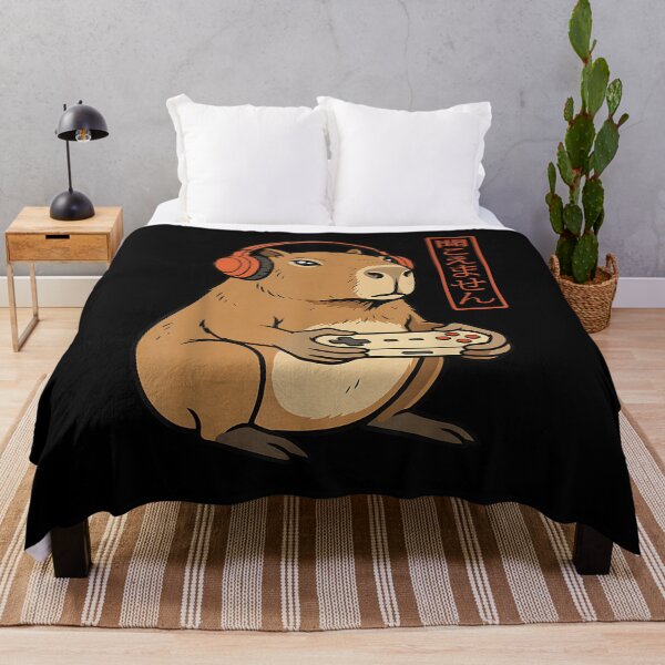Item preview, Funny Capybara Gamer Art Men Boys Retro Japanese Video Game designed and sold by Boutkimaewab.