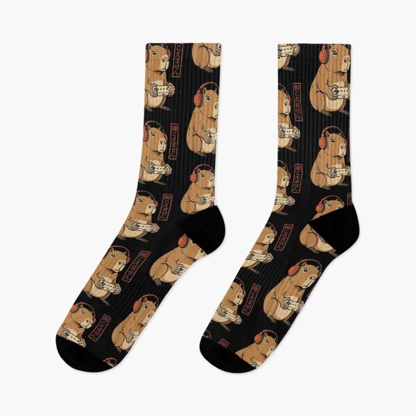 Item preview, Funny Capybara Gamer Art Men Boys Retro Japanese Video Game designed and sold by Boutkimaewab.