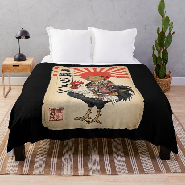 Item preview, Vintage Japanese Samurai Capybara Rooster Chicken Anime designed and sold by Boutkimaewab.