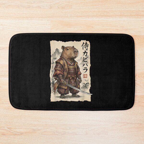 Item preview, Samurai Capybara Japanese Art Vintage Graphic Funny Animal designed and sold by Boutkimaewab.