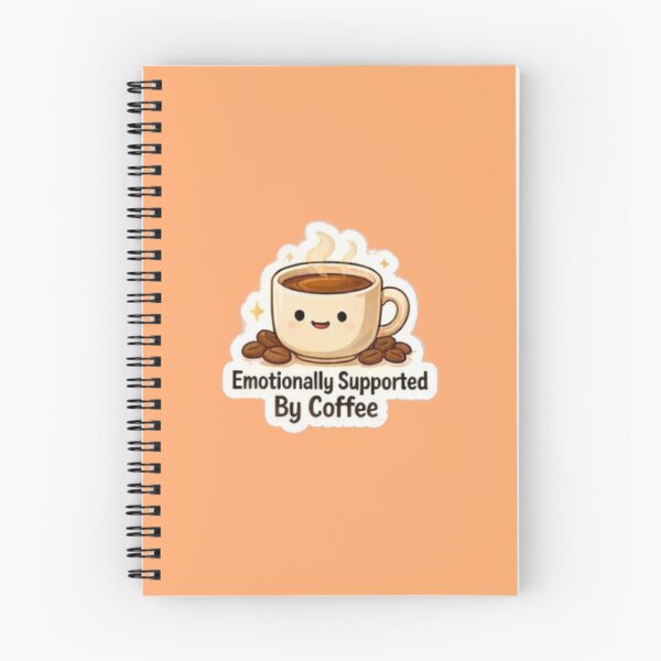 Item preview, Emotionally Supported By Coffee Cute designed and sold by trippinimages.
