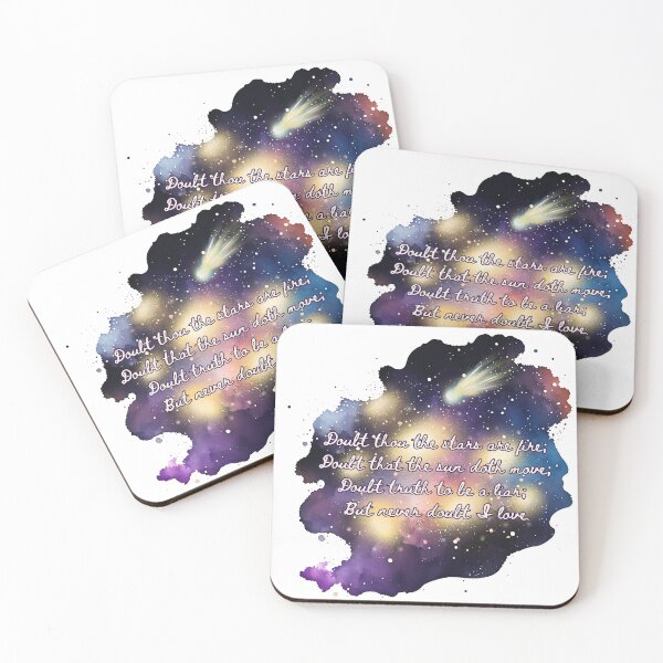 Item preview, "Doubt The Stars" Hamlet Galaxy-Themed Quote designed and sold by maxamillionbux.