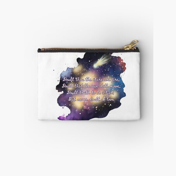 Item preview, "Doubt The Stars" Hamlet Galaxy-Themed Quote designed and sold by maxamillionbux.