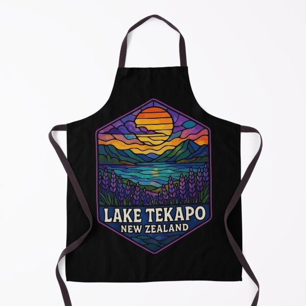 Item preview, Lake Tekapo Stained Glass Art Travel designed and sold by TomFrontierArt.