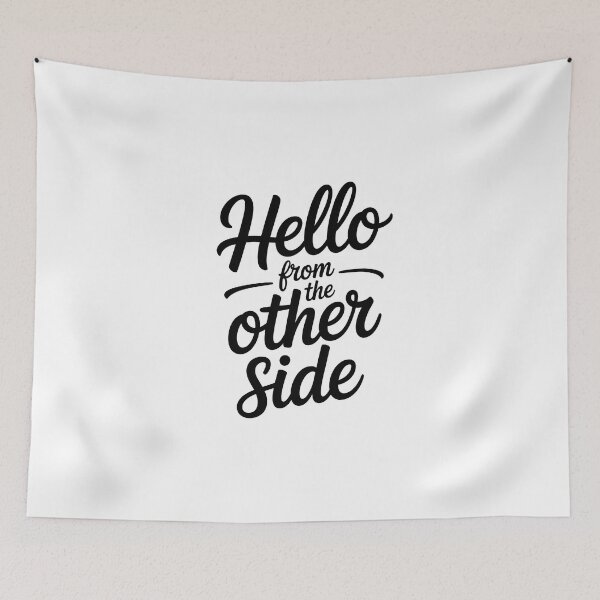 Item preview, Hello From the Other Side Adele Lyric Minimalist Design designed and sold by Enea Kelo.