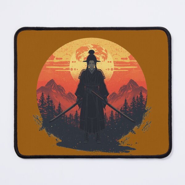 Item preview, Famale Samurai Warrior Sunset - Onna Bugeisha Japanese Katana warrior Art. designed and sold by LunaPrintCo.