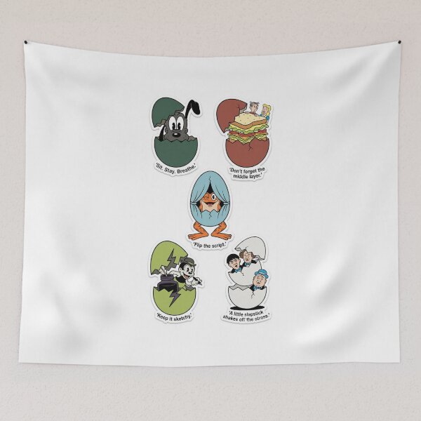 Item preview, 1930s Cartoon Characters Cracked Egg Sticker Pack | Pluto Blondie Bosko Mental Health Tips Easter New 2026 designed and sold by BlackAndBrown.