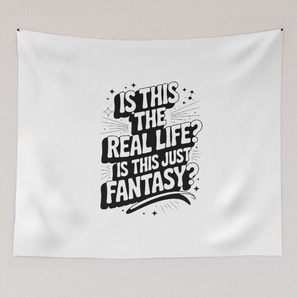 Item preview, Is This Real Life Just Fantasy Bohemian Rhapsody Queen  designed and sold by Enea Kelo.