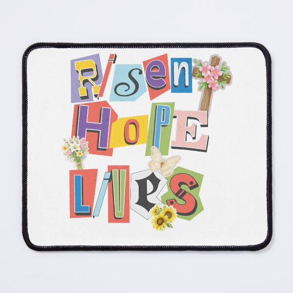 Item preview, Risen Hope Lives – Christian Easter Resurrection Faith Cross Floral Design designed and sold by Winarrts.