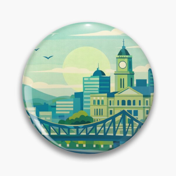 Item preview, Brisbane - Illustration Postcard designed and sold by MatthewHeights.