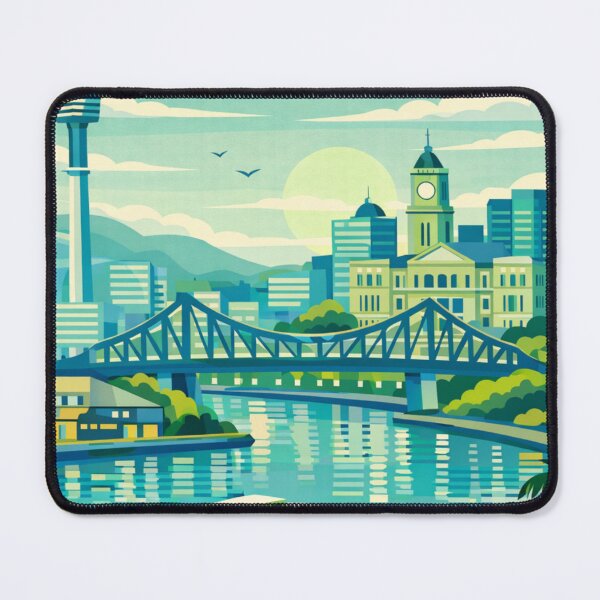 Item preview, Brisbane - Illustration Postcard designed and sold by MatthewHeights.