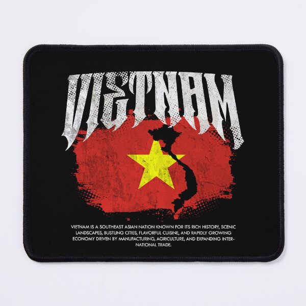 Item preview, Vietnam Flag Map designed and sold by Ruinn Store.