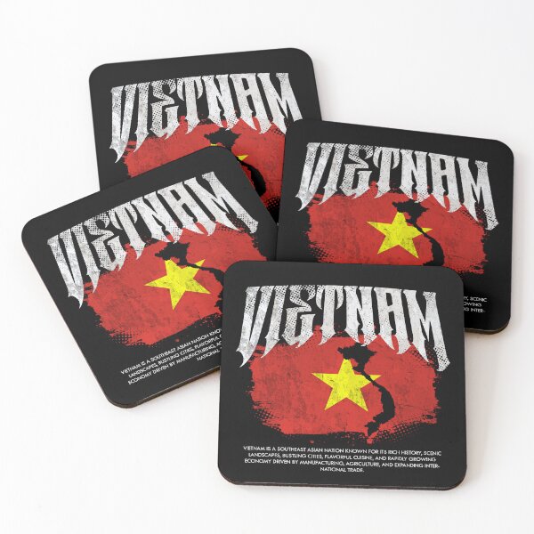 Item preview, Vietnam Flag Map designed and sold by Ruinn Store.
