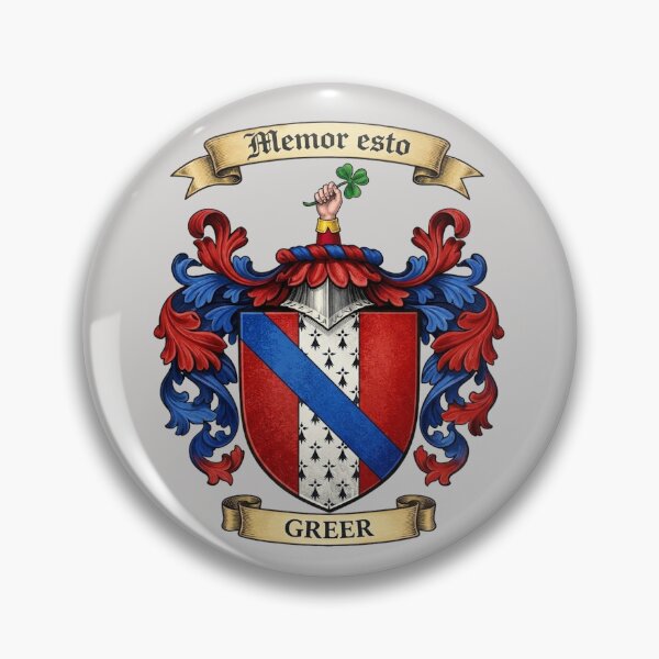 Item preview, The Greer Family Coat of Arms designed and sold by BagTown Clans.