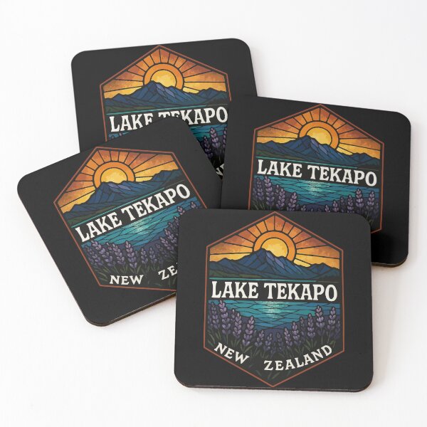 Item preview, Lake Tekapo New Zealand Stained Glass designed and sold by TomFrontierArt.