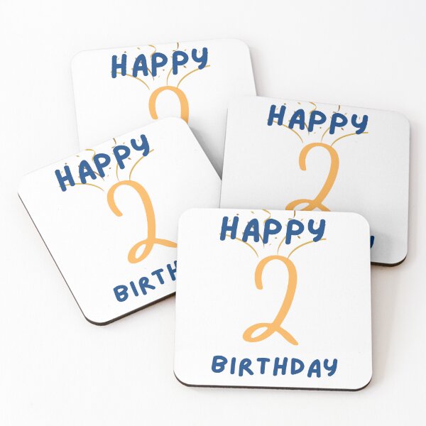 Item preview, Happy 2nd Birthday party in yellow and blue designed and sold by Elly for Design (Power of Creation).