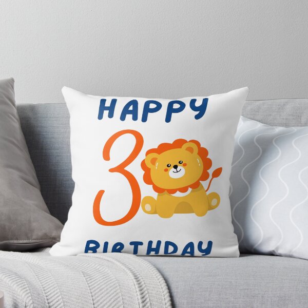 Item preview, Cute Lion Happy 3rd Birthday Design designed and sold by Elly for Design (Power of Creation).