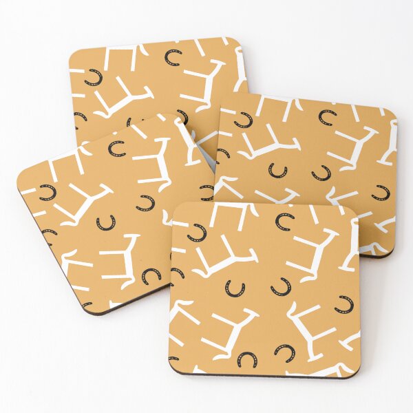 Item preview, Cute horse yellow seamless pattern designed and sold by SeamlessDsign.