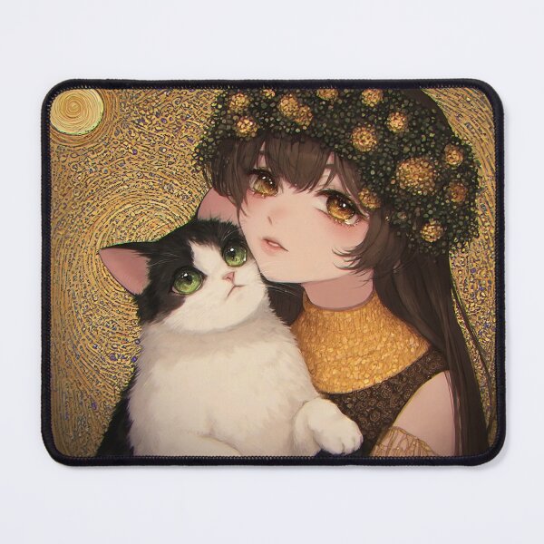 Item preview, Beautiful girl with a cat. designed and sold by Natalia-Vlad.