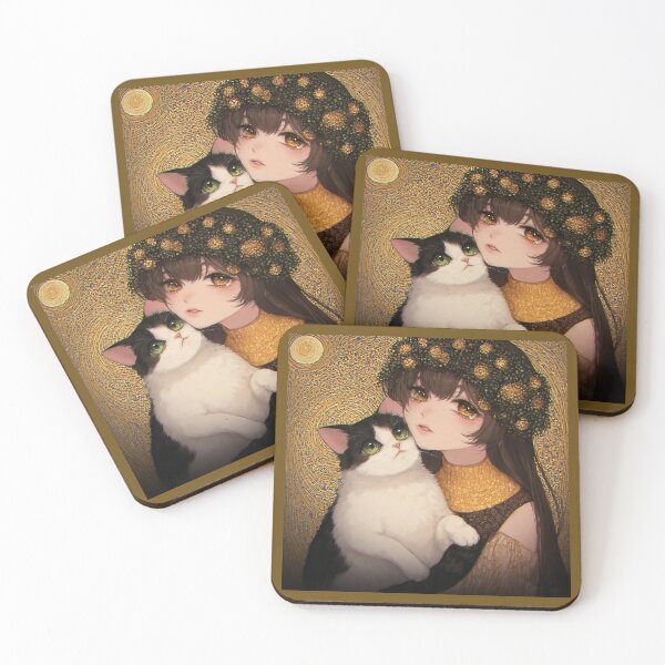 Item preview, Beautiful girl with a cat. designed and sold by Natalia-Vlad.