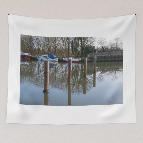 Item preview, Wooden posts in the river designed and sold by yackers1.