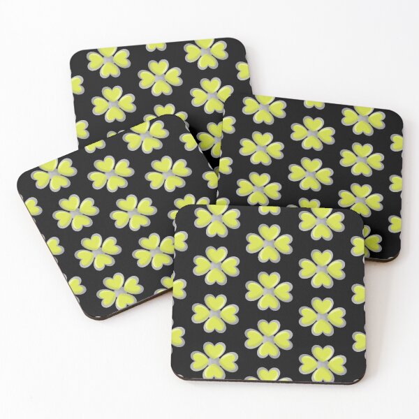Item preview, Pendant yellow clover print designed and sold by YaroshMaria.