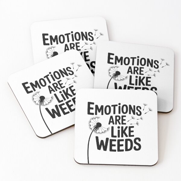 Item preview, Emotions Are Like Weeds Funny Dandelion Quote designed and sold by GrafTeesLab.