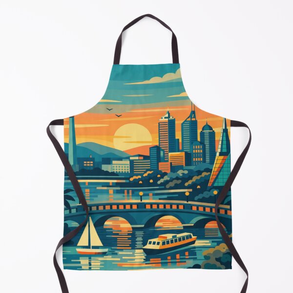 Item preview, Perth - Illustration Postcard designed and sold by MatthewHeights.