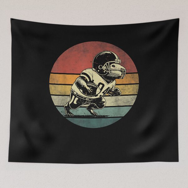 Item preview, Retro Capybara Playing Football Vintage Capybara Football designed and sold by Cheesymatiion.