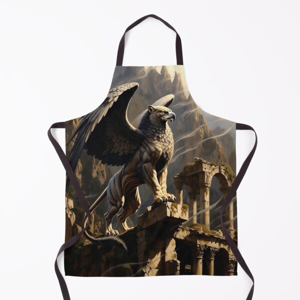 Item preview, Epic Golden Griffin Fantasy Illustration designed and sold by semenol.
