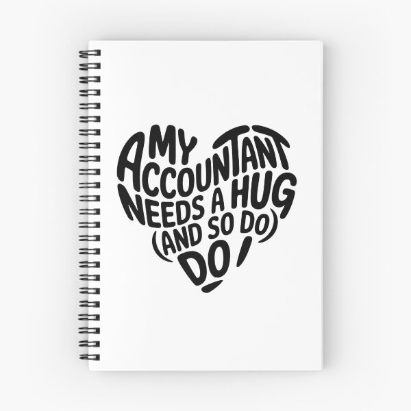 Item preview, My Accountant Needs A Hug Heart Typography designed and sold by GrafTeesLab.