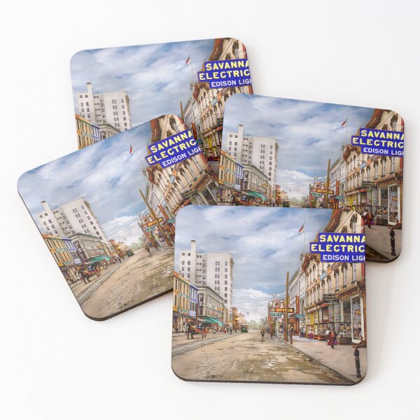 Item preview, City - Savannah, GA Broughton Street 1907 designed and sold by Mike Savad Photography.